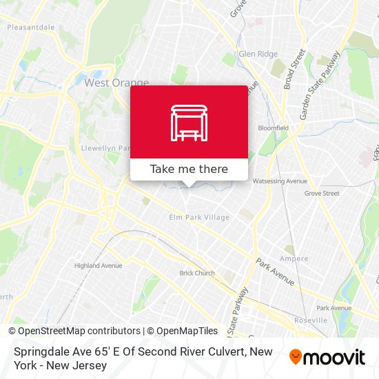 Mapa de Springdale Ave 65' E Of Second River Culvert