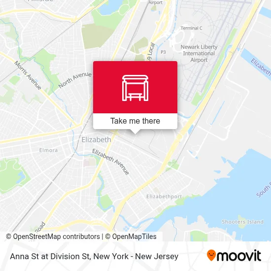 Anna St at Division St map