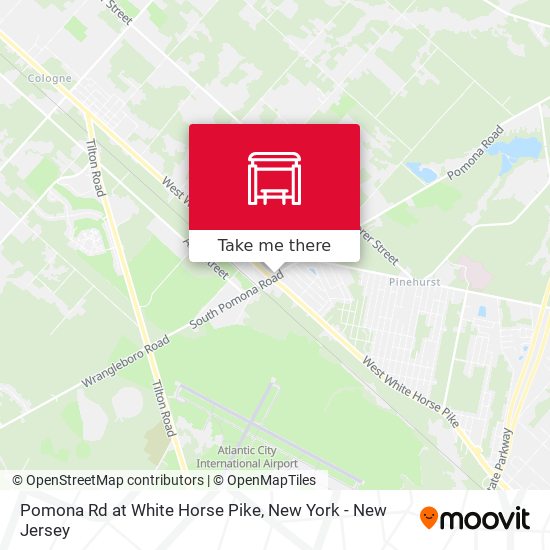 Pomona Rd at White Horse Pike map