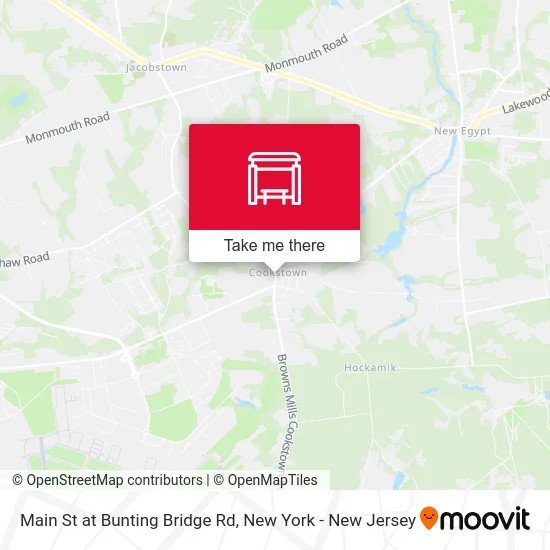 Main St at Bunting Bridge Rd map