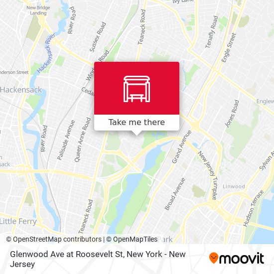 Glenwood Ave at Roosevelt St map