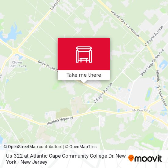 Mapa de Us-322 at Atlantic Cape Community College Dr