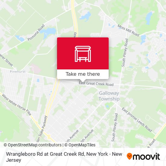 Wrangleboro Rd at Great Creek Rd map
