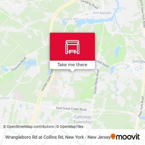 Wrangleboro Rd at Collins Rd map
