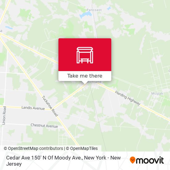 Mapa de Cedar Ave 150' N Of Moody Ave.
