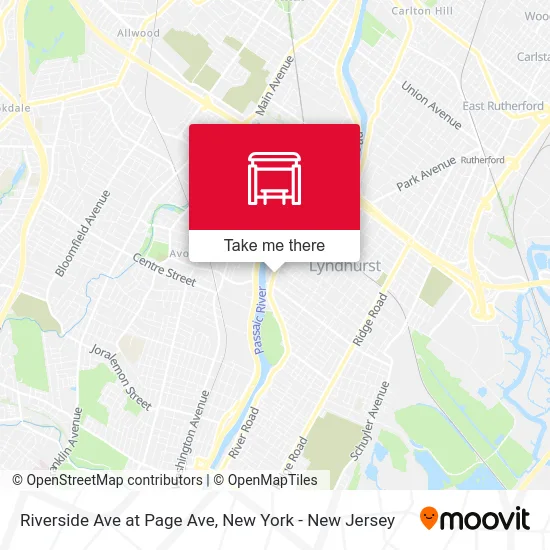 Riverside Ave at Page Ave map