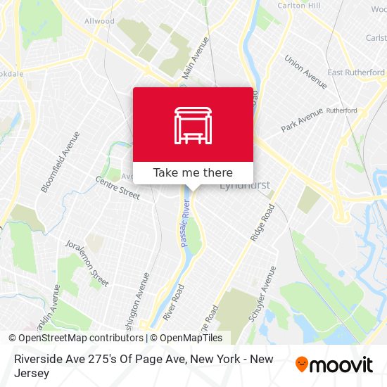 Mapa de Riverside Ave 275's Of Page Ave