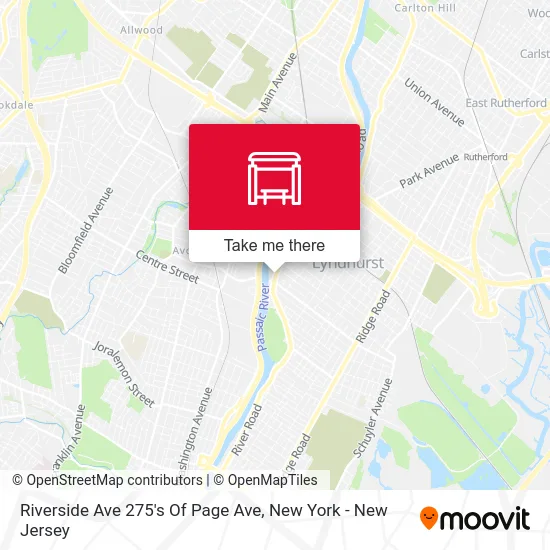 Riverside Ave 275's Of Page Ave map