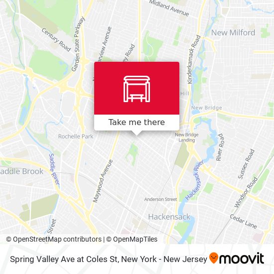 Mapa de Spring Valley Ave at Coles St