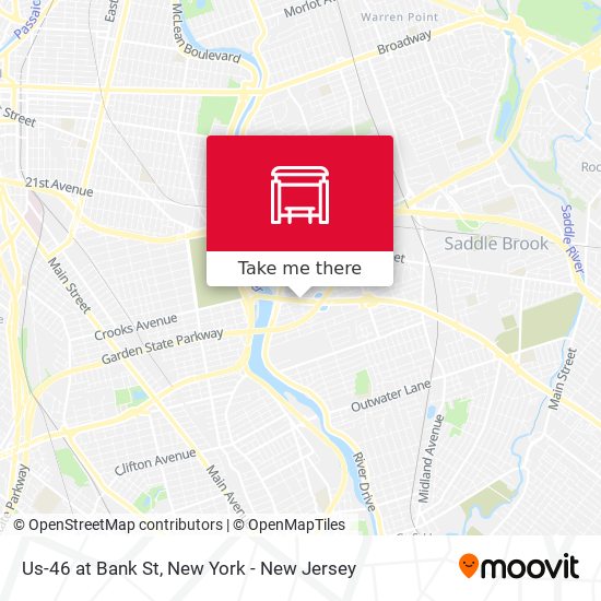 Mapa de Us-46 at Bank St