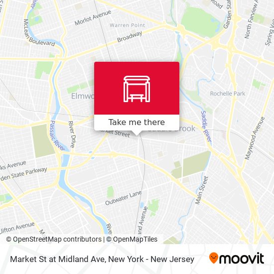 Mapa de Market St at Midland Ave