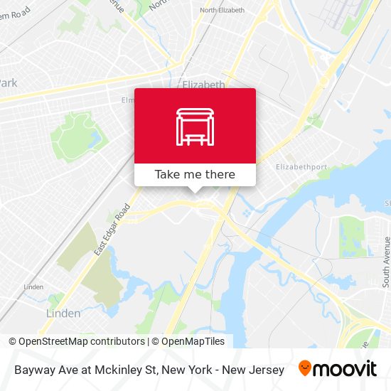 Mapa de Bayway Ave at Mckinley St