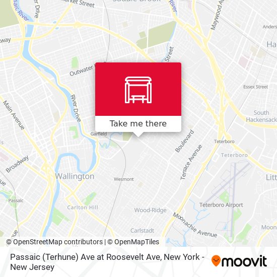 Passaic (Terhune) Ave at Roosevelt Ave map