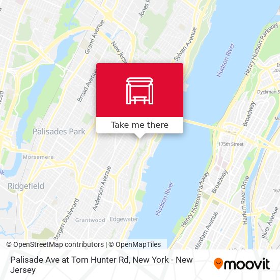 Palisade Ave at Tom Hunter Rd map