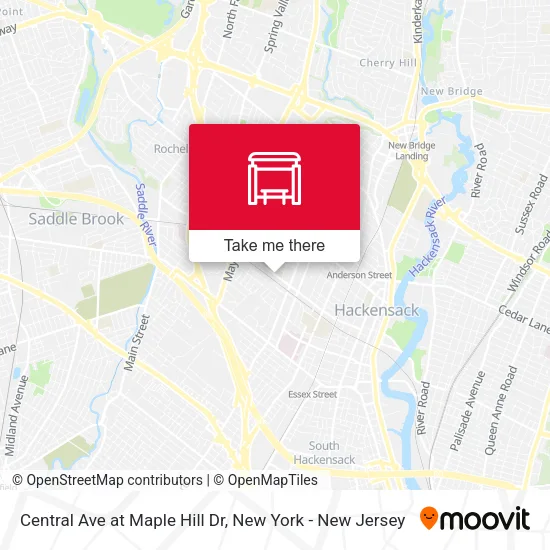 Central Ave at Maple Hill Dr map