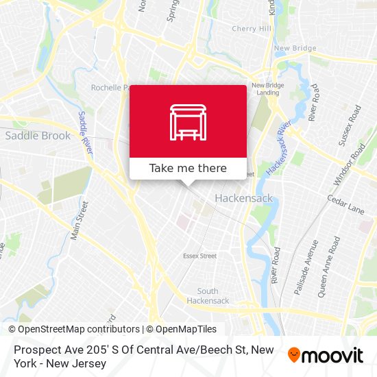 Prospect Ave 205' S Of Central Ave / Beech St map