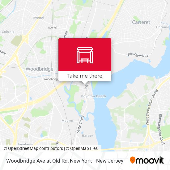 Mapa de Woodbridge Ave at Old Rd