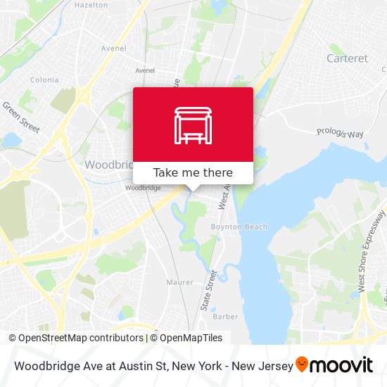 Mapa de Woodbridge Ave at Austin St