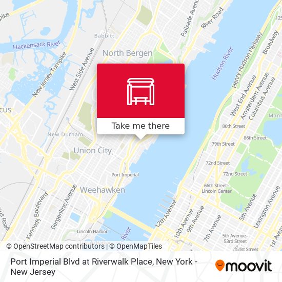 Port Imperial Blvd at Riverwalk Place map