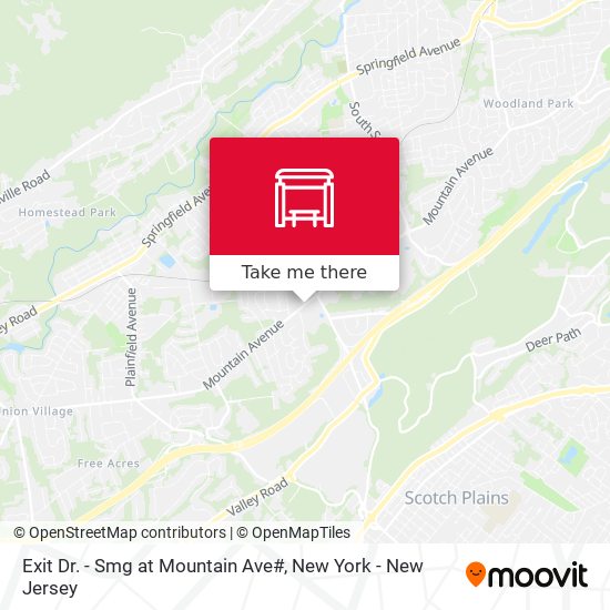 Exit Dr. - Smg at Mountain Ave# map