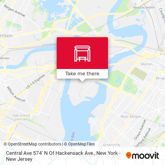 Central Ave 574' N Of Hackensack Ave. map