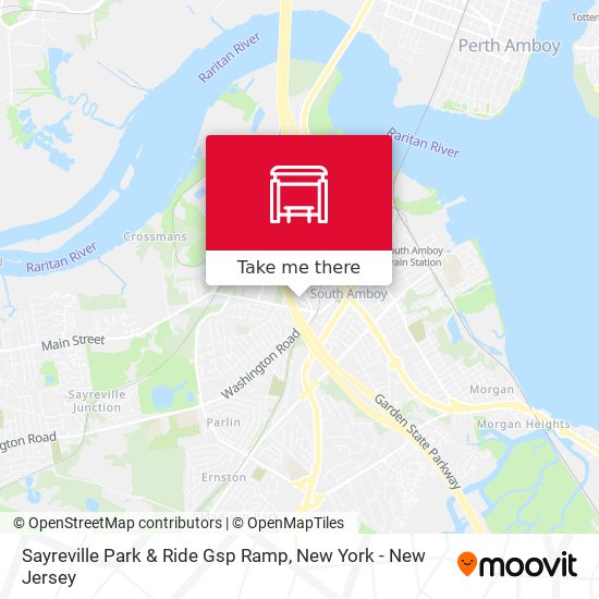 Mapa de Sayreville Park & Ride Gsp Ramp