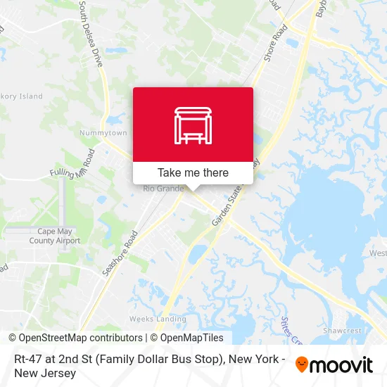 Rt-47 at 2nd St (Family Dollar Bus Stop) map