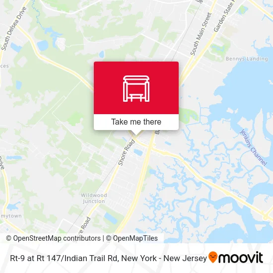 Rt-9 at Rt 147/Indian Trail Rd map