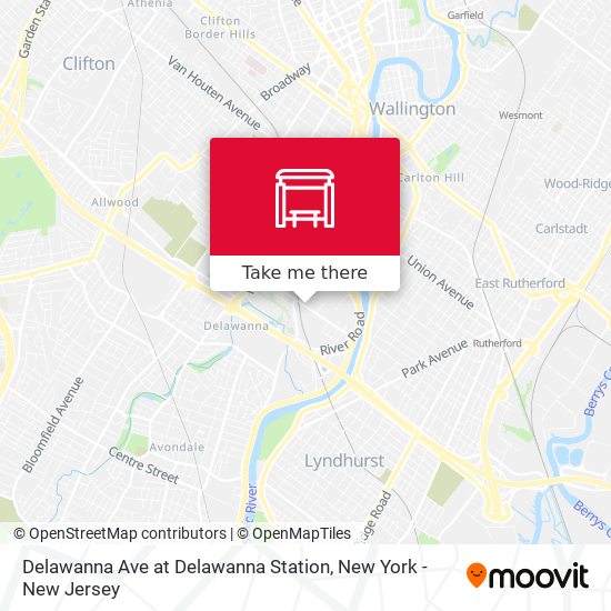 Delawanna Ave at Delawanna Station map