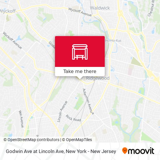 Mapa de Godwin Ave at Lincoln Ave