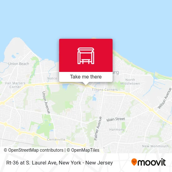 Rt-36 at S. Laurel Ave map