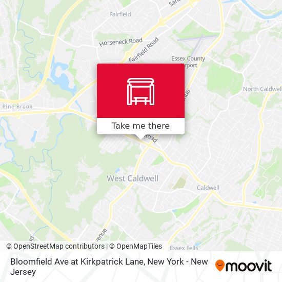 Mapa de Bloomfield Ave at Kirkpatrick Lane