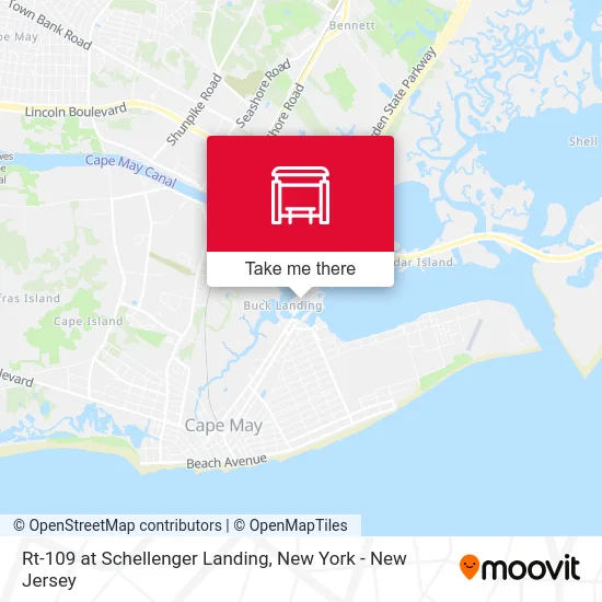 Rt-109 at Schellenger Landing map