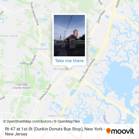 Mapa de Rt-47 at 1st St (Dunkin Donuts Bus Stop)