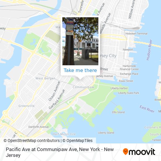 Pacific Ave at Communipaw Ave map