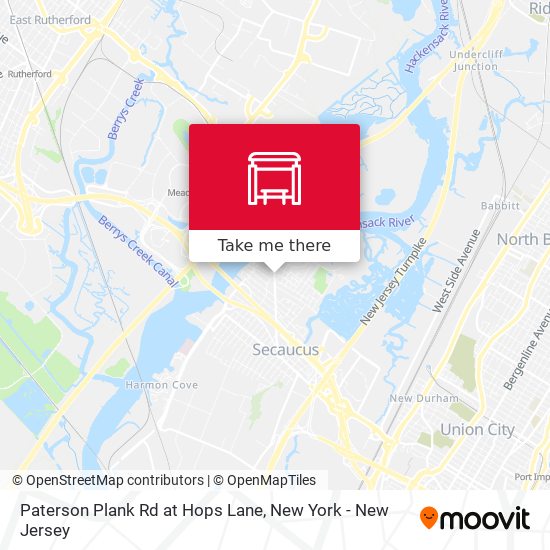 Paterson Plank Rd at Hops Lane map