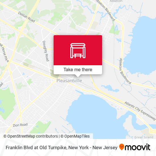 Franklin Blvd at Old Turnpike map