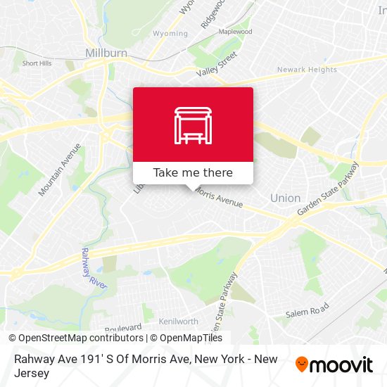Mapa de Rahway Ave 191' S Of Morris Ave