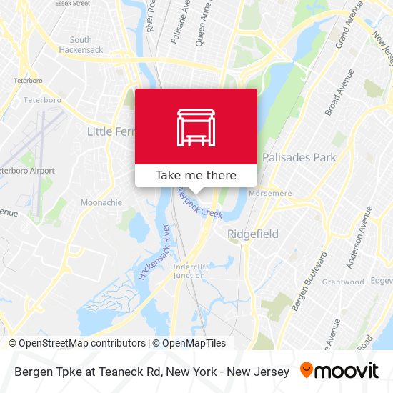 Mapa de Bergen Tpke at Teaneck Rd