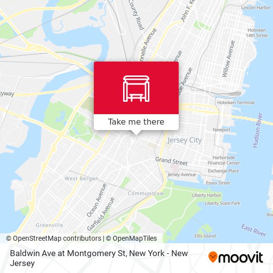 Mapa de Baldwin Ave at Montgomery St