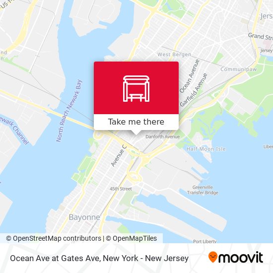 Mapa de Ocean Ave at Gates Ave