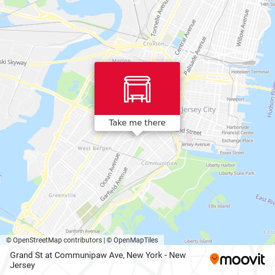 Mapa de Grand St at Communipaw Ave