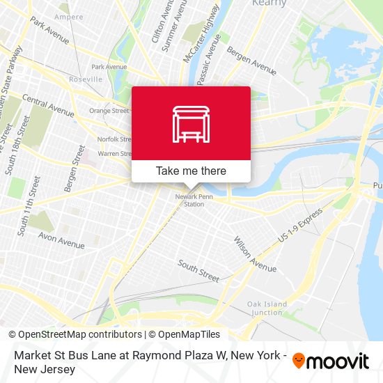 Mapa de Market St Bus Lane at Raymond Plaza W