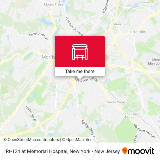 Rt-124 at Memorial Hospital map