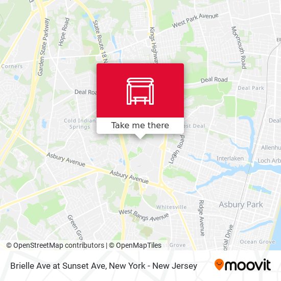 Mapa de Brielle Ave at Sunset Ave