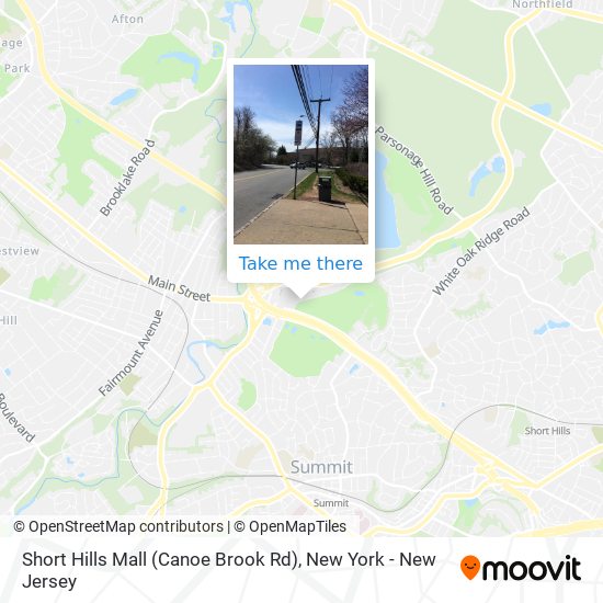 How to get to Short Hills Mall (Canoe Brook Rd) in Millburn, Nj by Bus or  Train?