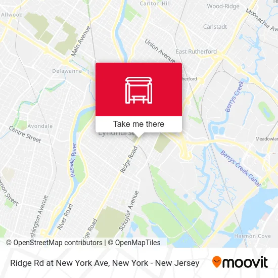 Ridge Rd at New York Ave map