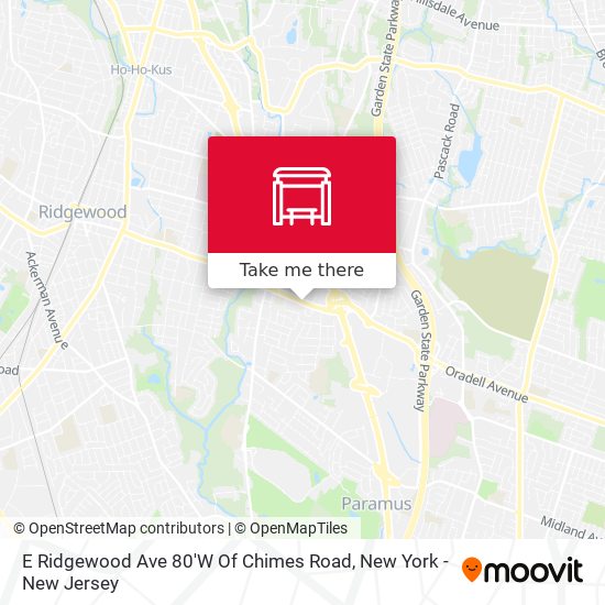 Mapa de E Ridgewood Ave 80'W Of Chimes Road