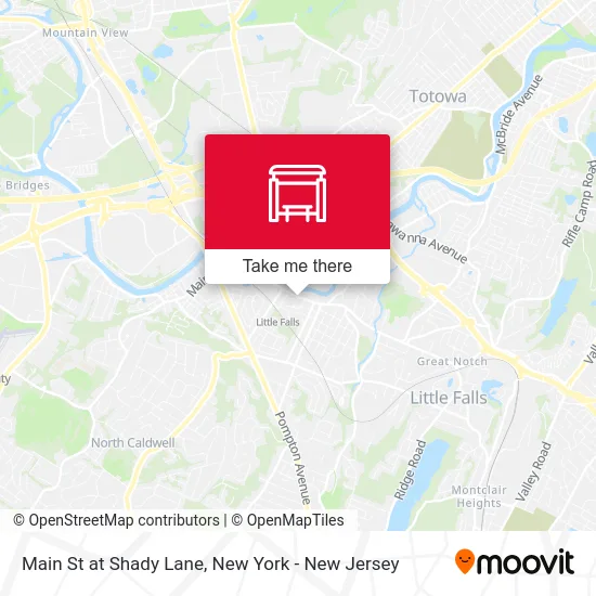 Main St at Shady Lane map