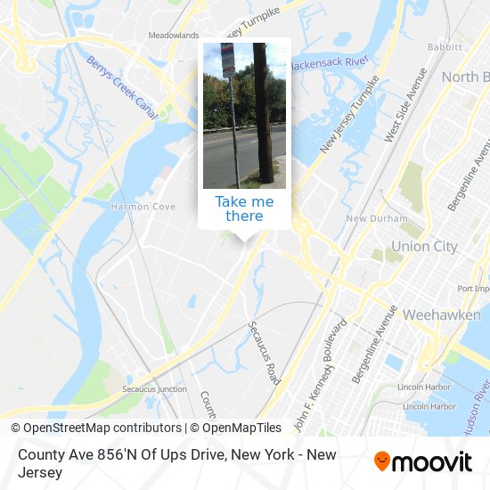 Mapa de County Ave 856'N Of Ups Drive